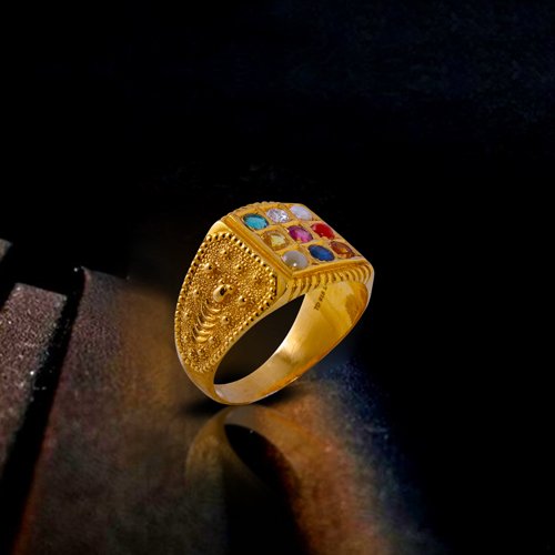 Trinity Gold navratna ring